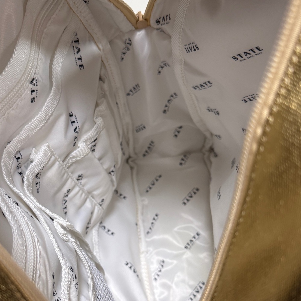 KANE BACKPACK STATE Metallic Gold Backpack BNWT - Picture 9 of 9